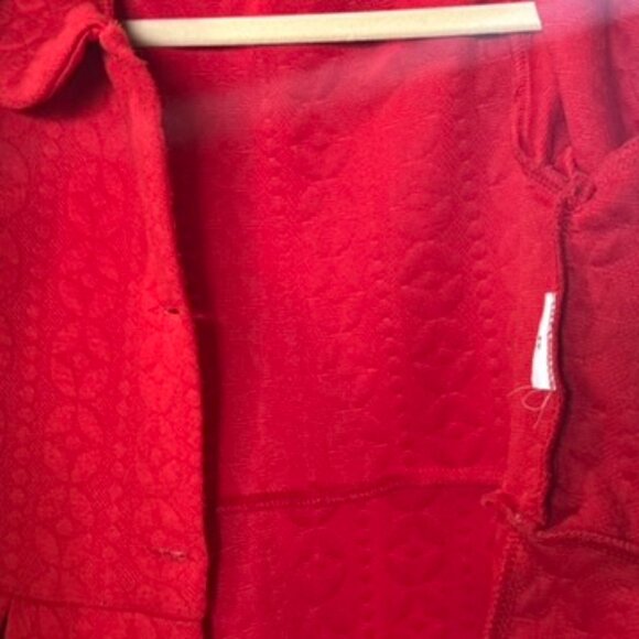 Classic Red Holiday Dress Coat & Plaid Christmas Dress Lots of Love Girls Size 6 - Picture 14 of 14